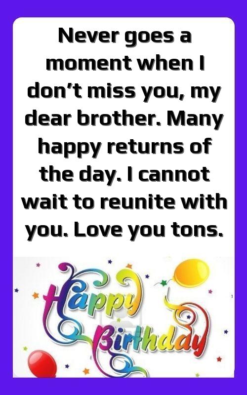 happy birthday thought for brother